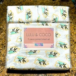 LULU & COCO Patterned 3 Piece Sheet Set
